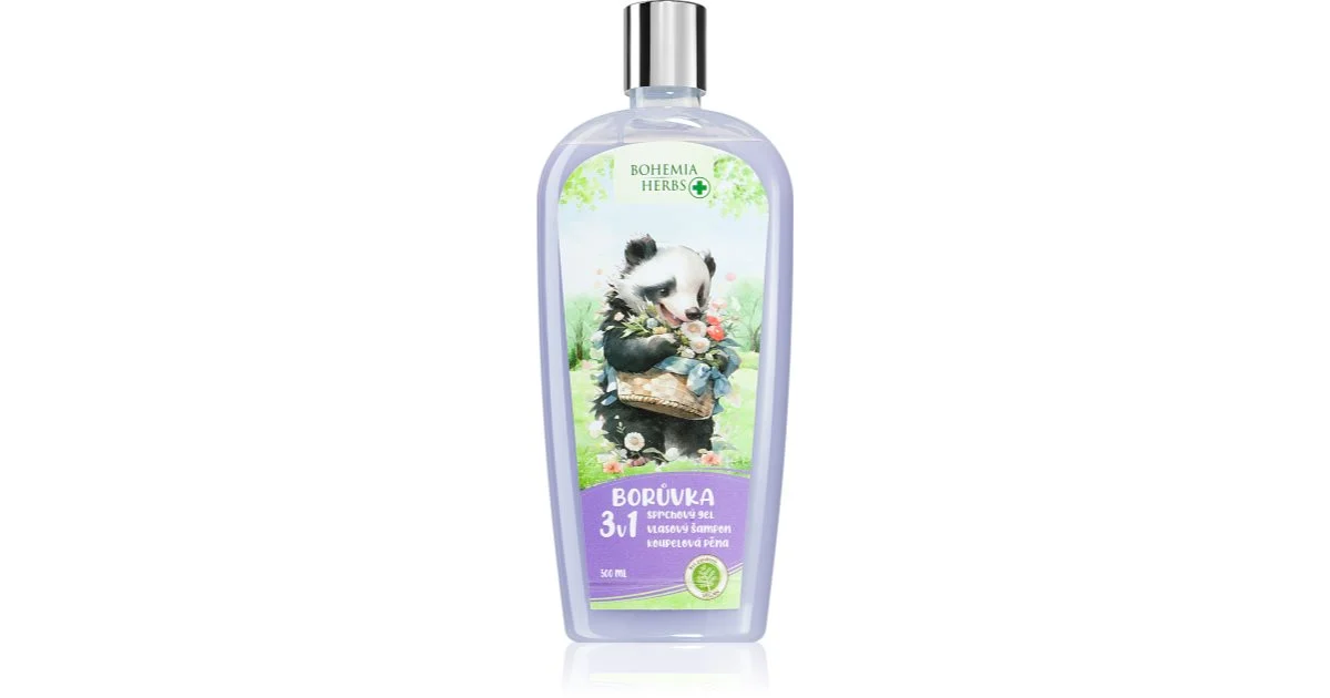 Bohemia Gifts & Cosmetics Bohemia Herbs Mirtillo Bagno Effervescente E Gel Detergente Per Bambini 500 Ml