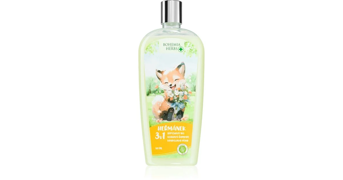 Bohemia Gifts & Cosmetics Bohemia Herbs Camomilla Bagno Effervescente E Gel Detergente Per Bambini 500 Ml