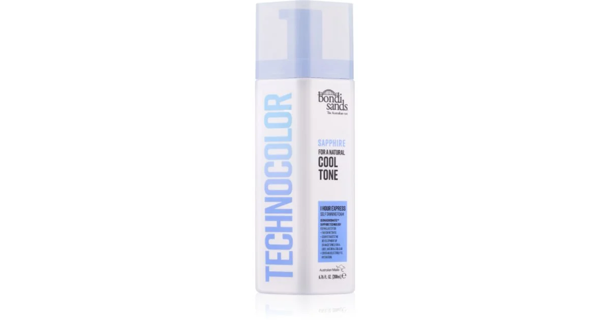 Bondi Sands Technocolor Mousse Allo Zaffiro Autoabbronzante Colore Cool Natural 200 Ml