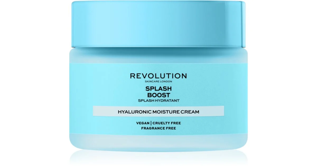 Revolution Skincare Boost Splash crema idratante intensa con acido ialuronico 50 ml