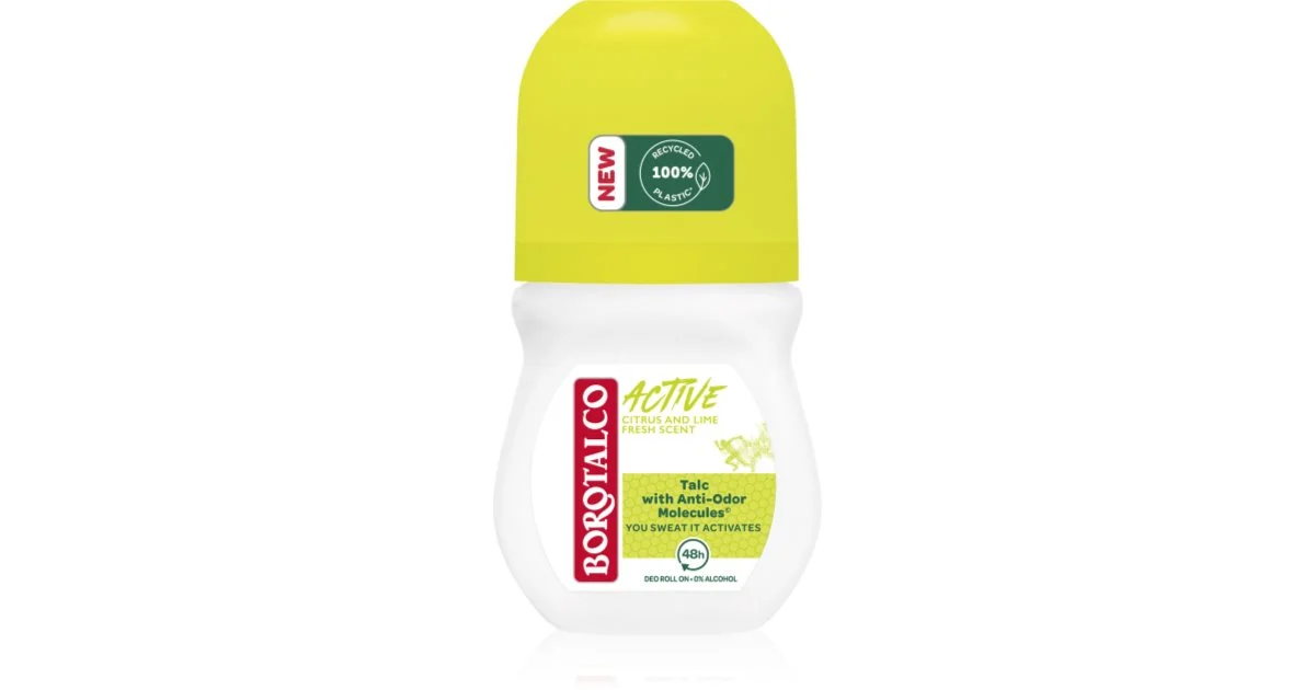 Borotalco Active Agrumi & Lime Deodorante Roll-On 48 Ore 50 Ml