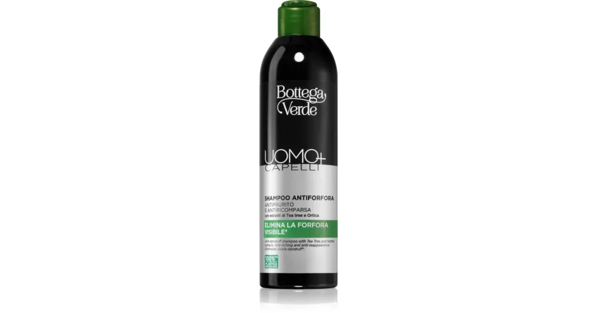 Bottega Verde Uomo+ Shampoo Antiforfora Per Cuoi Capelluti Secchi Con Prurito 250 Ml