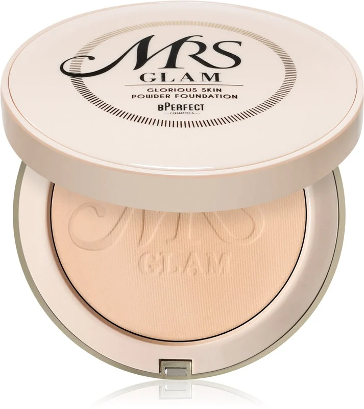 BPerfect Mrs Glam Glorious cipria compatta per un finish opaco colore 03 Light Warm 70 g