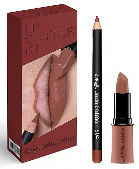 Diego Dalla Palma Lip Contour Kit 504 (lipstick/4g + lip/pencil/1.1g)