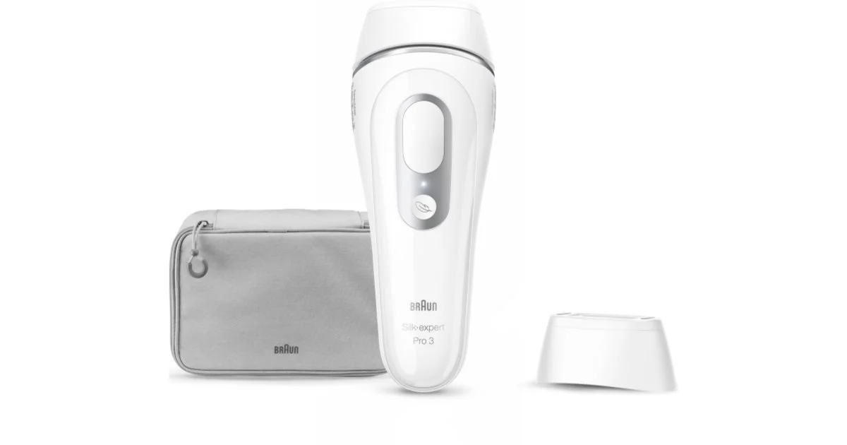 Braun Silk-expert PRO 3 IPL3020 epilatore IPL per corpo, viso, zona bikini e ascelle