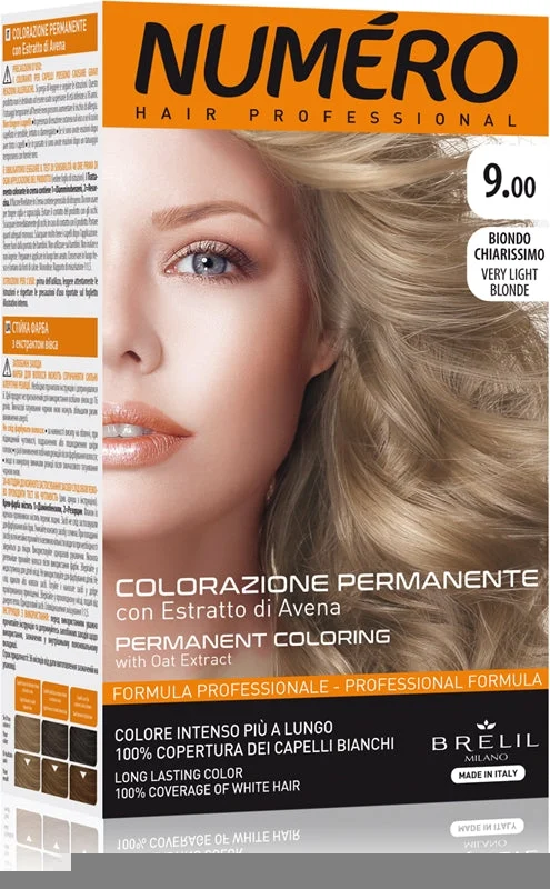 Brelil Professional Permanent tinta per capelli colore 9.00 Biondo molto chiaro 125 ml
