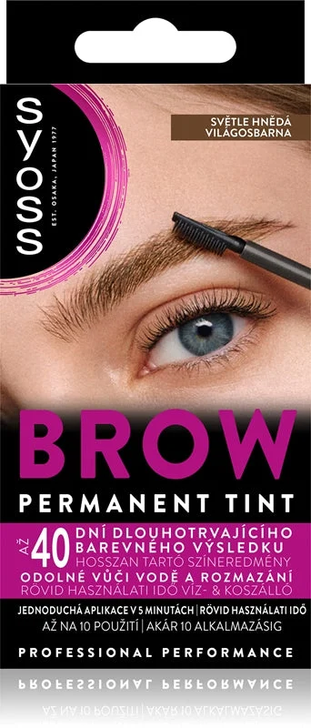 Syoss tinta per sopracciglia colore castano chiaro 10 ml