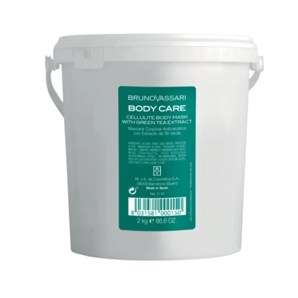 Bruno Vassari Cura corpo Con Estratto di Tè Verde Crema Corpo Anti-Cellulite Maschera 2000 g