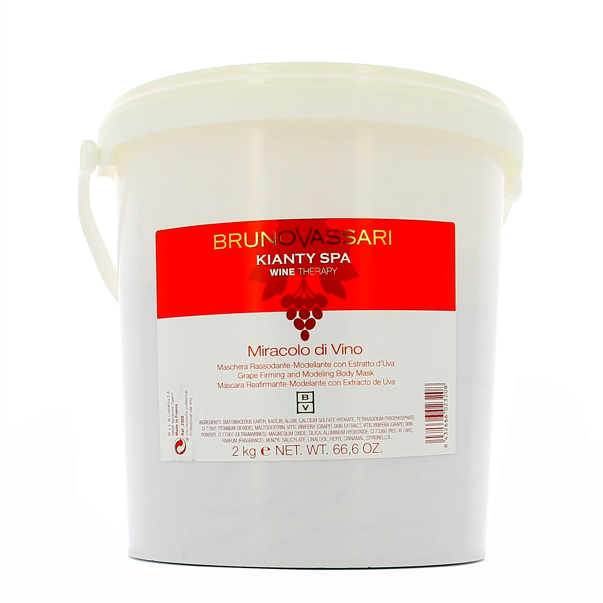 Bruno Vassari Kianty SPA Grape Firmness + Crema Corpo Maschera Rimodellante Corpo Grape 2000g