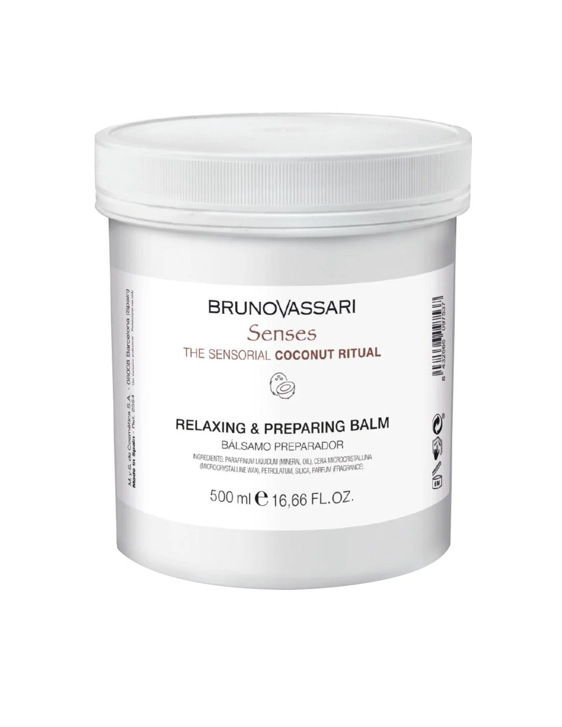 Bruno Vassari Senses Balsamo Corpo Rilassante Cocco 500 ml