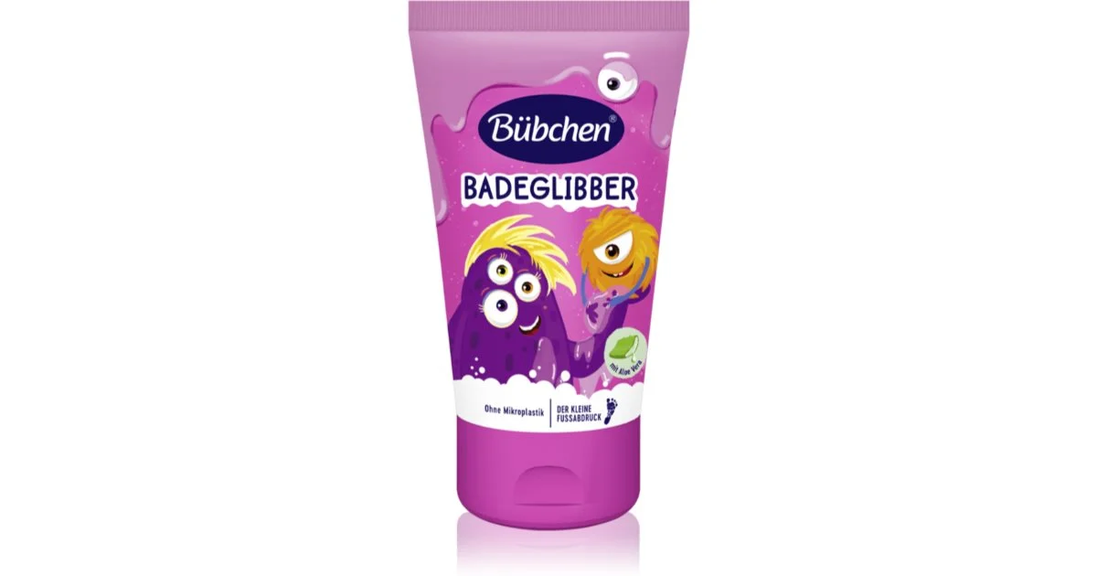Bübchen Kids Slime plastilina colorata per il bagno ROSA 3 anni + 130 ml