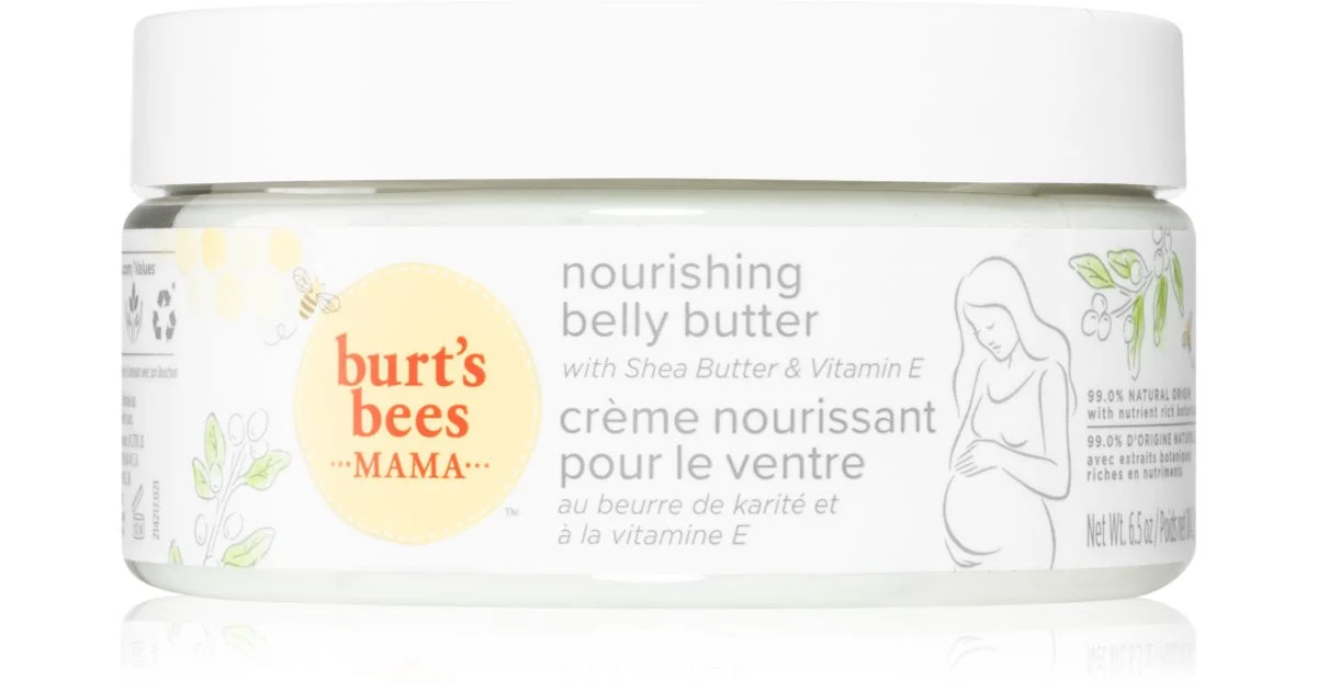 Burt’s Bees Mama Bee burro nutriente corpo per pancia e vita 185 g