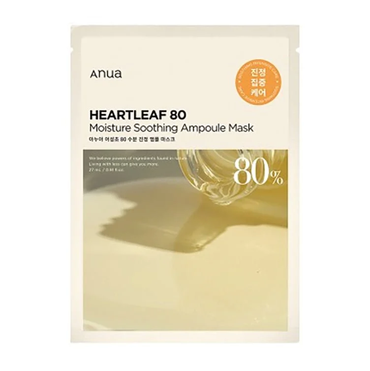 Heartleaf 80 Moisture Maschera lenitiva in fiala 27 ml