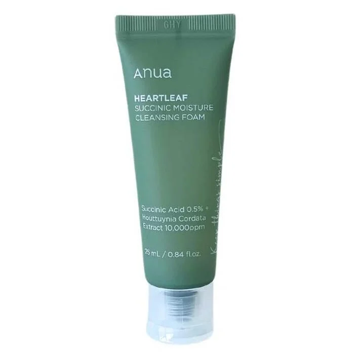 Schiuma detergente idratante Succinic Heartleaf Mini 25 ml