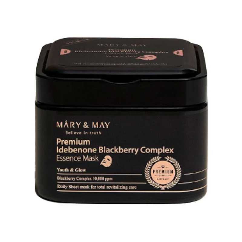 Premium Idebenone Maschera all'essenza complessa alla mora 20pz