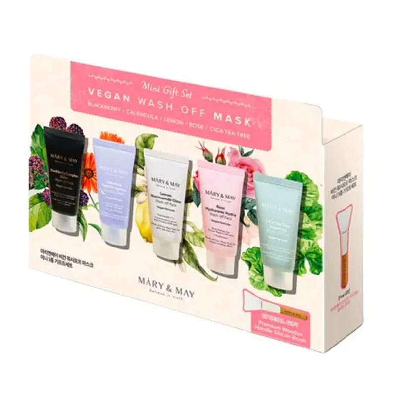 Set regalo mini maschera lavabile vegana (5 pezzi)