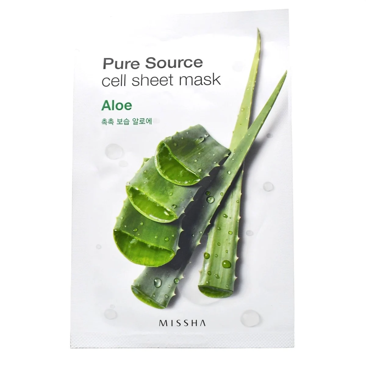Maschera in fogli di cellule di origine pura (aloe)