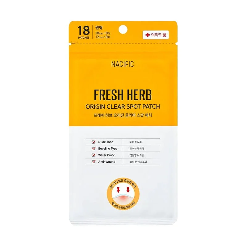 Patch per macchie trasparenti origine erbe fresche 18 pezzi (10 mm * 9 / 12 mm * 9)
