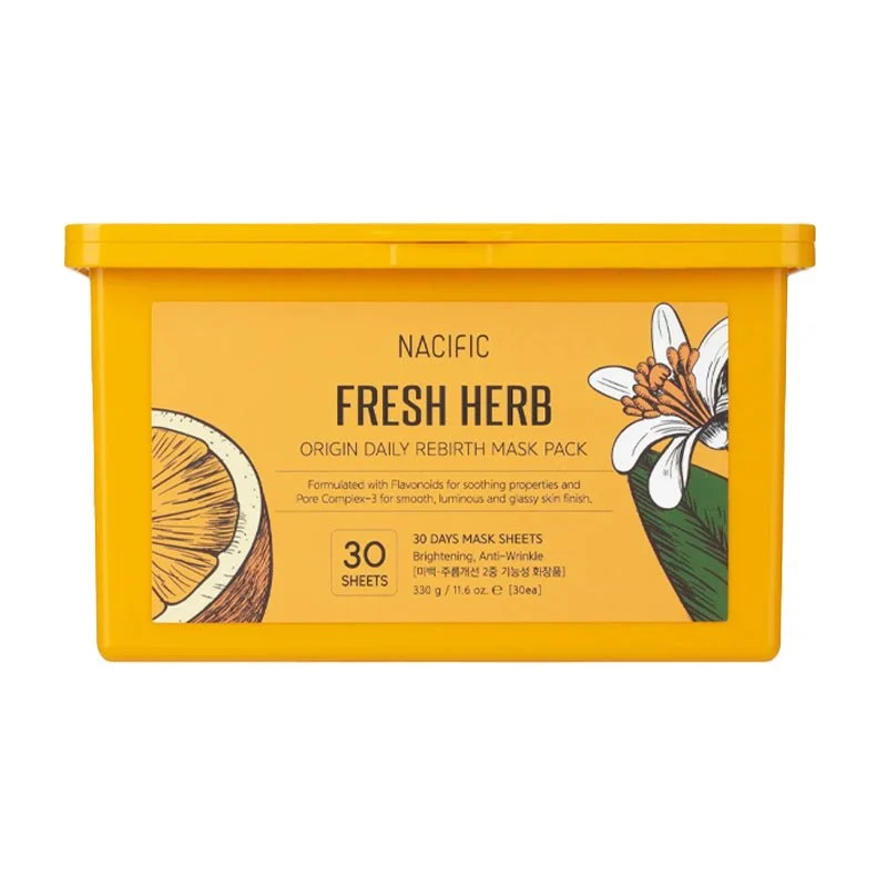 Confezione di maschere giornaliere Fresh Herb Origin (30 pezzi)