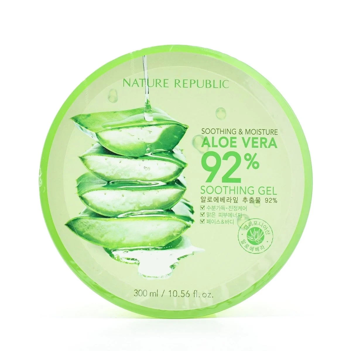 Gel lenitivo e idratante al 92% di Aloe Vera 300ml