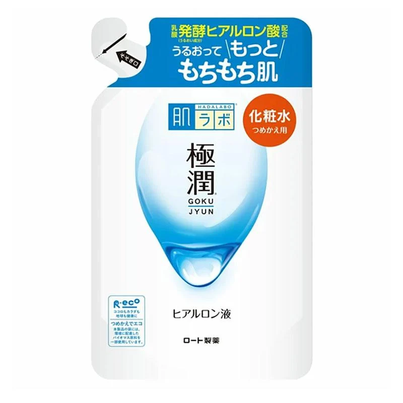 Ricarica idratante per lozione trasparente all'acido ialuronico Hada Labo Goku-Jyun 170 ml