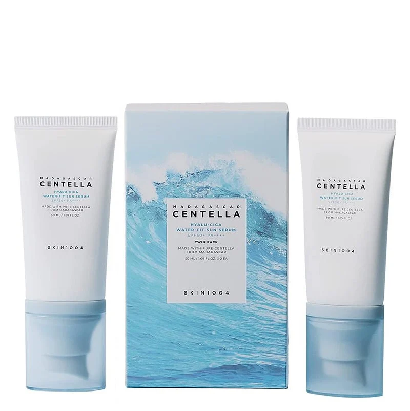 Madagascar Centella Hyalu-Cica Water-Fit Sun Serum 50ml Confezione doppia (confezione danneggiata)