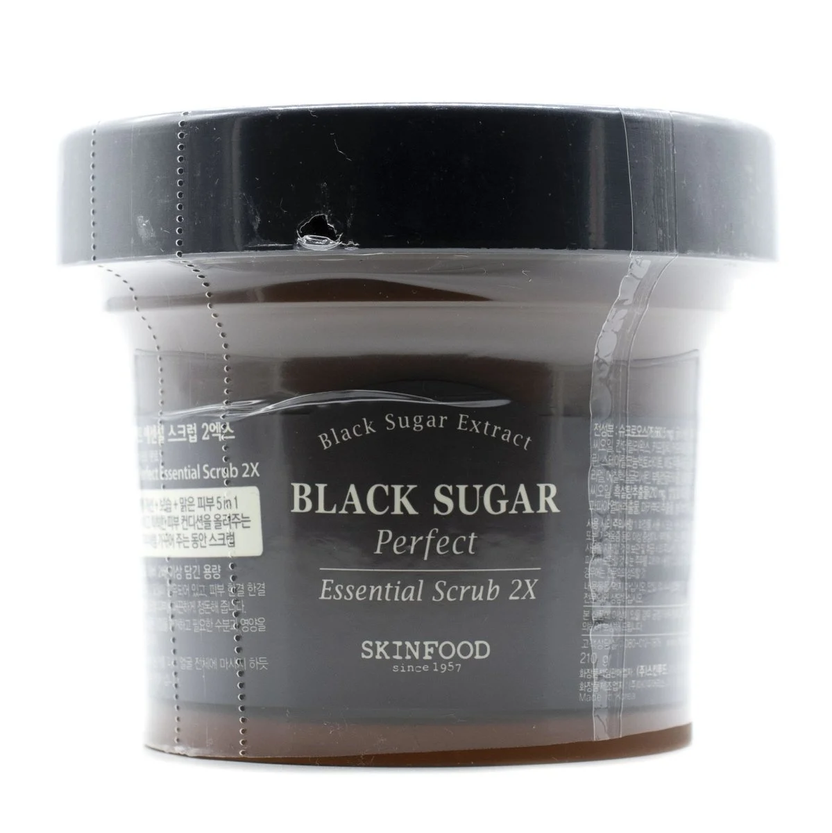 Scrub essenziale allo zucchero nero 2X 210g