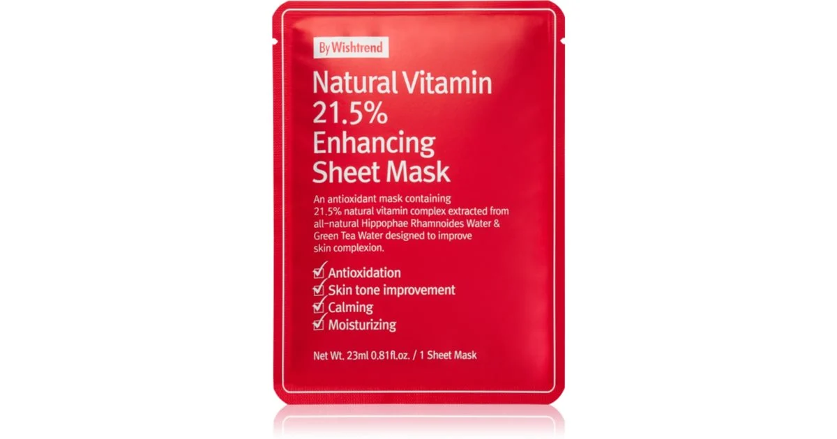 By Wishtrend Natural Vitamin maschera in tessuto rinforzante 23 ml