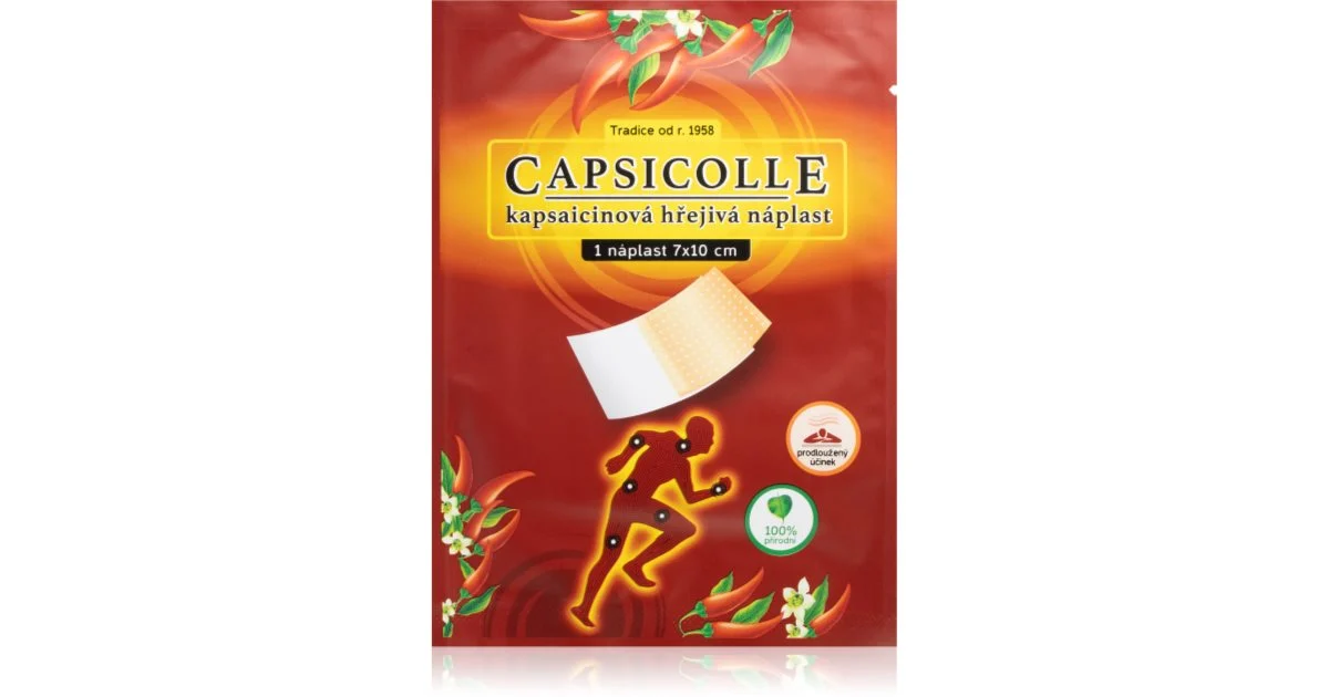 Capsicolle Capsaicin 7 × 10 cm cerotto riscaldante con effetto antidolorifico rafforzato 1 pz