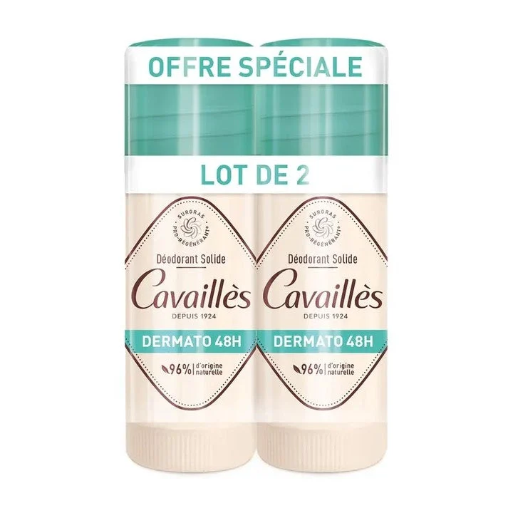 Cavaillès Dermato 48H Deodorante Solido 2x40ml