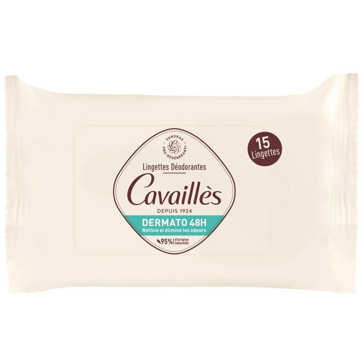 Cavaillès - Dermato 48H - Salviette Deodoranti - 15 Salviette
