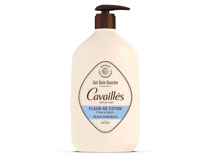 Cavaillès Gel Bagno Doccia - Fiore di Cotone - Pelle Sensibile 1 L