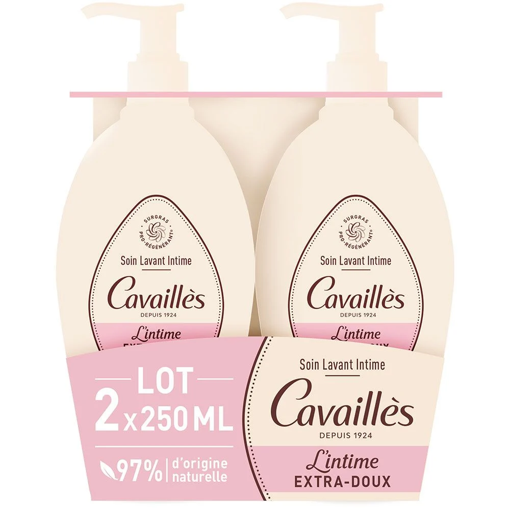 Cavaillès L'Intimo Molto morbido Trattamento Lavante Intimo - CONFEZIONE da 2x250ml