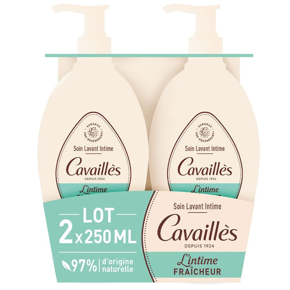 Cavaillès L'Intime Fraîcheur - Cura della pulizia intima - SET di 2x250ml Lotto × 2