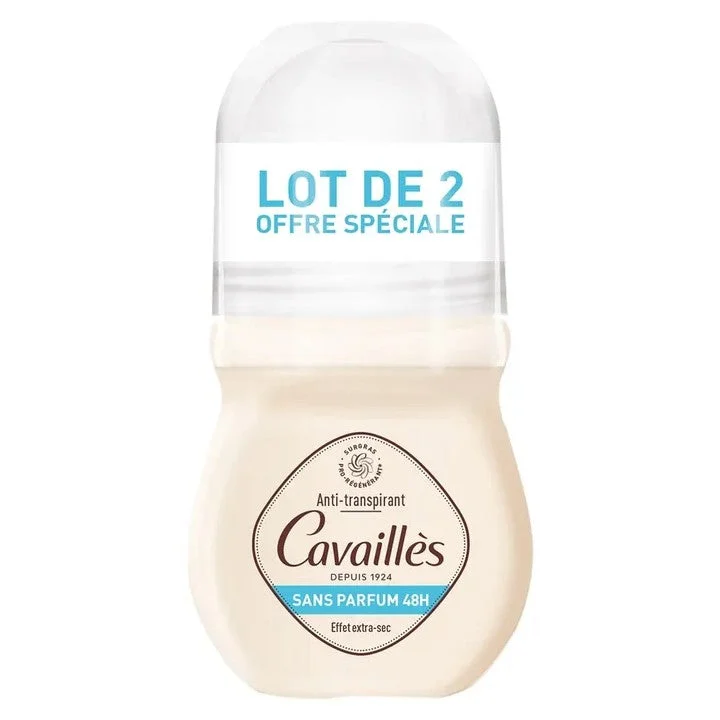 Cavaillès Senza Profumo 48H Effetto ExtraSec Deodorante RollOn 2x50ml