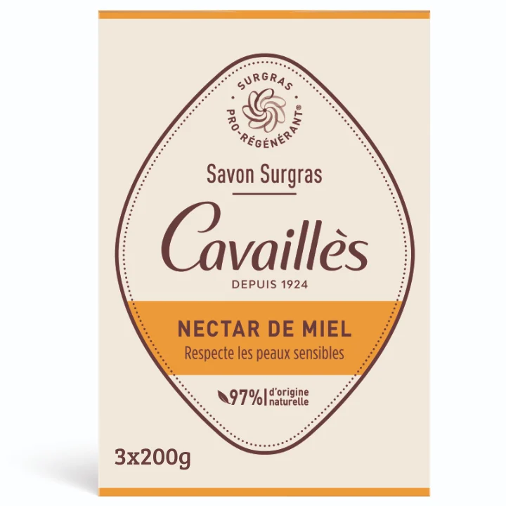 Cavalles Sapone Surgras - Nettare di Miele 3x200g