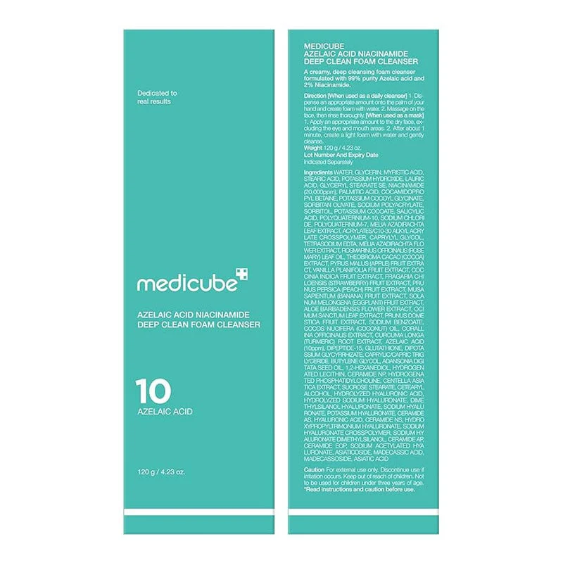 Detergente schiumogeno detergente profondo all'acido azelaico e niacinamide 120 g