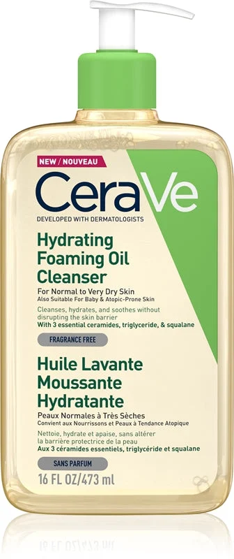 Cerave Cleanse Corps Olio Lavante Schiuma Idratante pelli da normali a molto secche 473ml