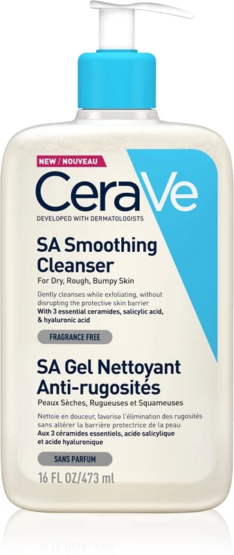 Cerave Body SA Gel Detergente Sa Antirugosità per pelli secche e ruvide 473ml