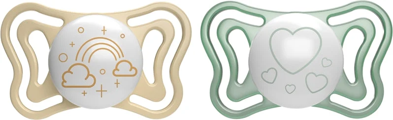 Chicco Physio Light Physio Forma Night ciuccio 2-6 m oro/verde 2 pz