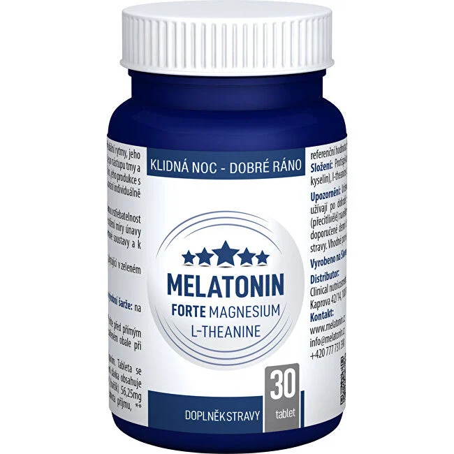 Clinical Melatonina Forte Magnesio L-Teanina 30 Compresse