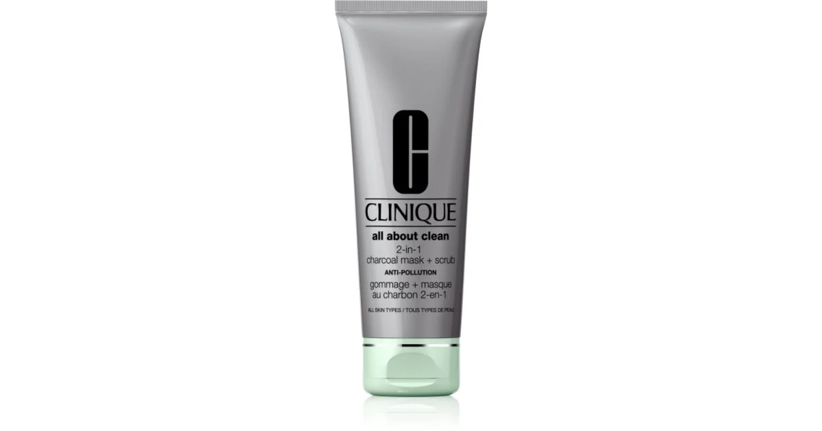 Clinique All About Clean Maschera al carbone 2 in 1 + Scrub - 100 ml