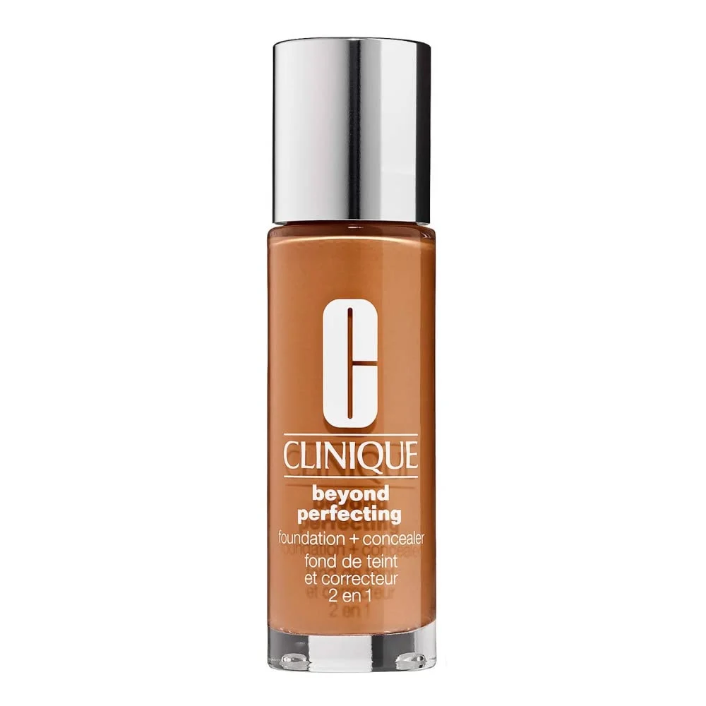 Clinique, Beyond Perfecting, senza parabeni, finitura opaca, fondotinta liquido e correttore 2-in-1, 23, Ginger, 30 ml