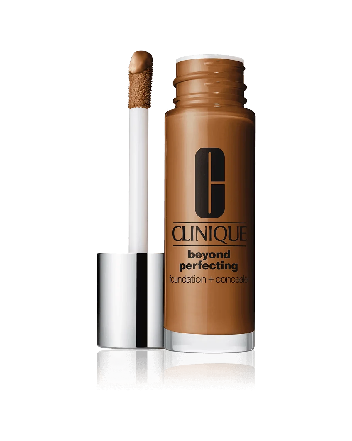 Clinique, Beyond Perfecting, senza parabeni, finitura opaca, fondotinta liquido e correttore 2 in 1 28 Clove 30 ml
