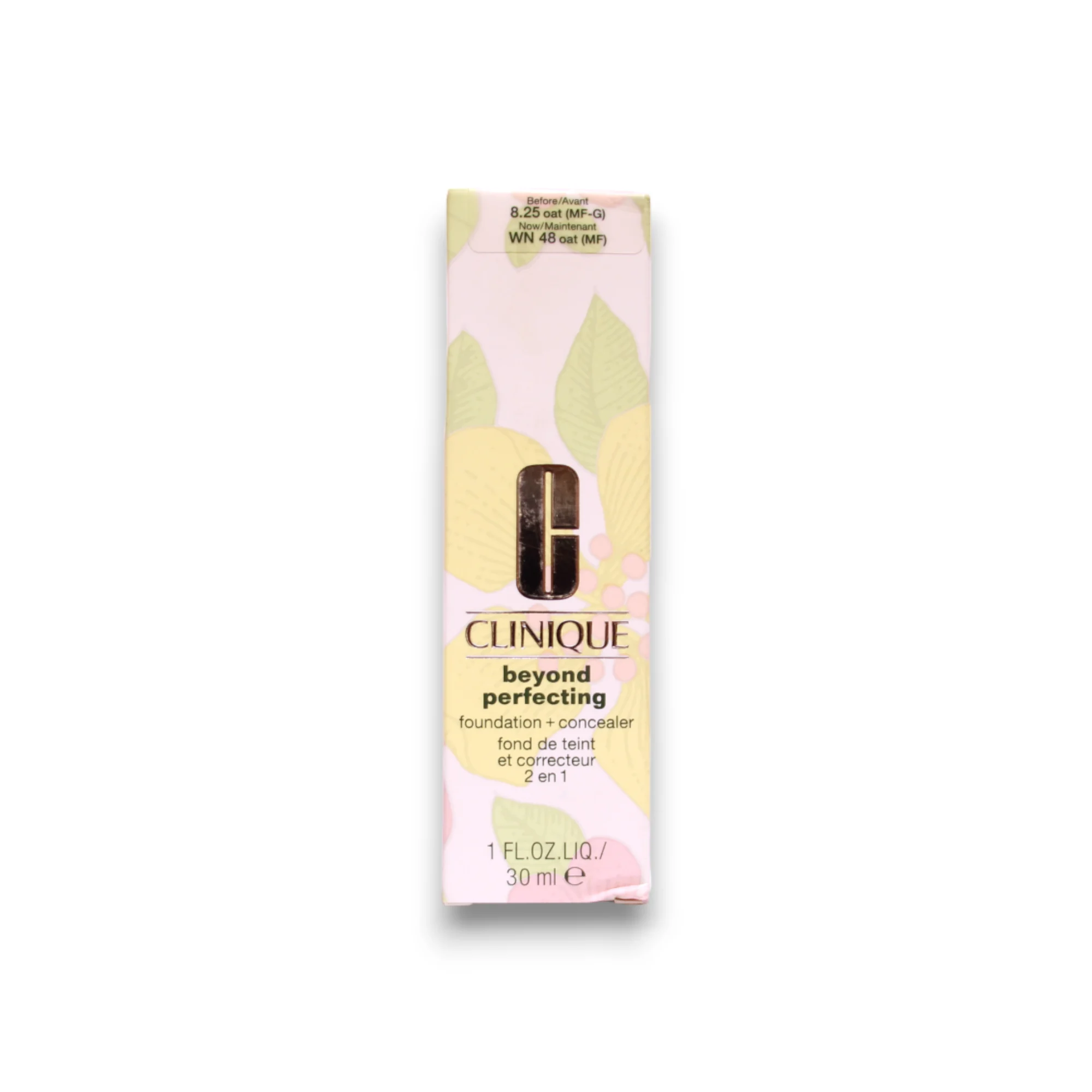 Clinique Beyond Perfecting Fondotinta e correttore liquido opaco senza parabeni 48 avena 2 in 1 30 ml