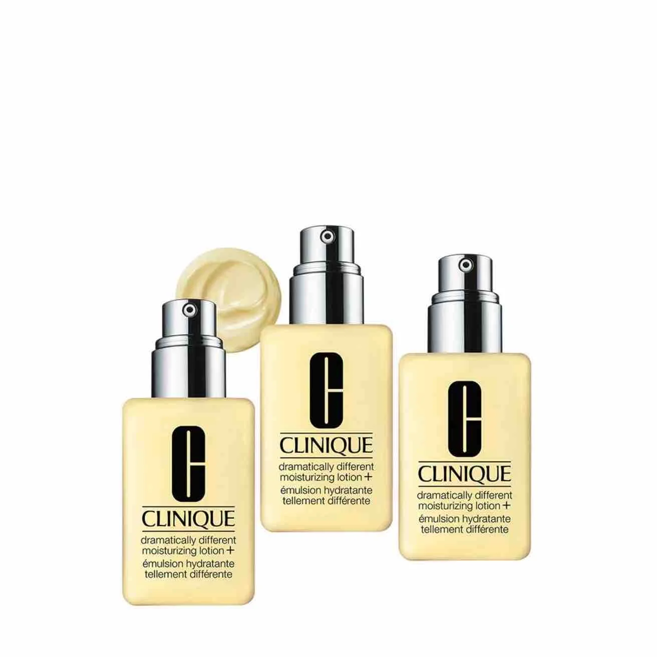 Set Trio Clinique Lozione Drammaticamente Diversa + Lozione Idratante Giorno & Notte Per Viso 3 pezzi 125 ml