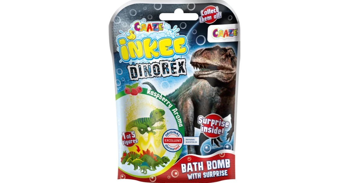 Craze INKEE Dino bomba da bagno per bambini