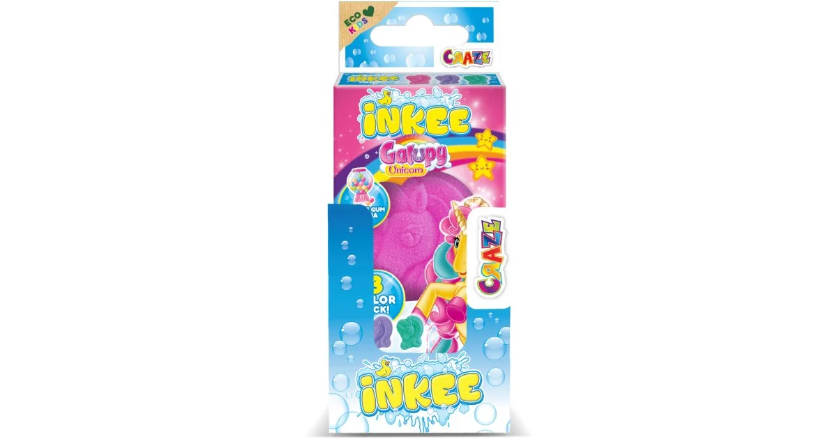 Craze INKEE Galupy Unicorn bomba da bagno per bambini 3x15 g