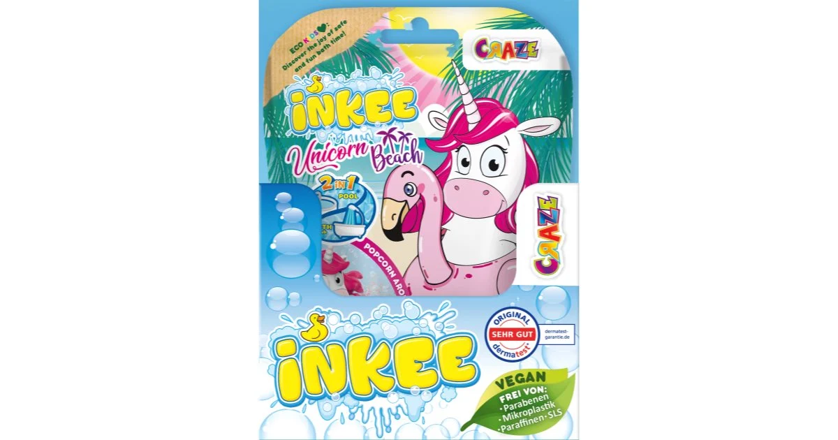 Craze INKEE Unicorn Beach bomba da bagno per bambini