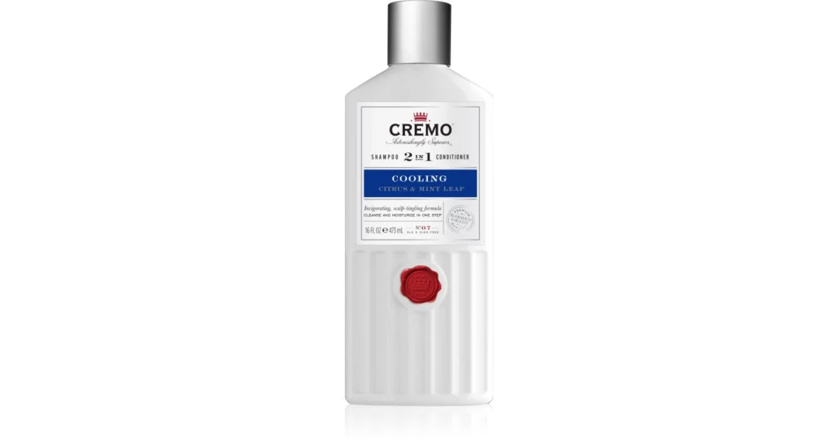 Cremo Agrumi e foglie di menta 2in1 Shampoo stimolante e rinfrescante 2 in 1 per uomo 473 ml